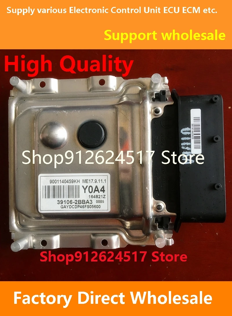 

ECU 39106-2BBA3 Y0A3/ 39110-2B928 HF1/39110-2B900 D7/39110-2B935 EA Engine Computer Board ME17.9.11 Compatible For Hyundai
