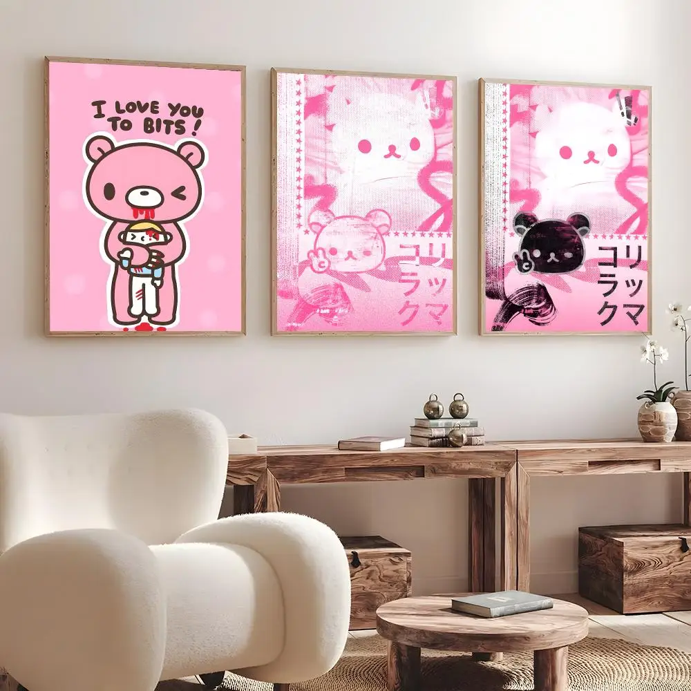 Character Gloomy Bear   Print Wall Art Pictures Canvas Painting Living Room Bedroom Home Decor Poster