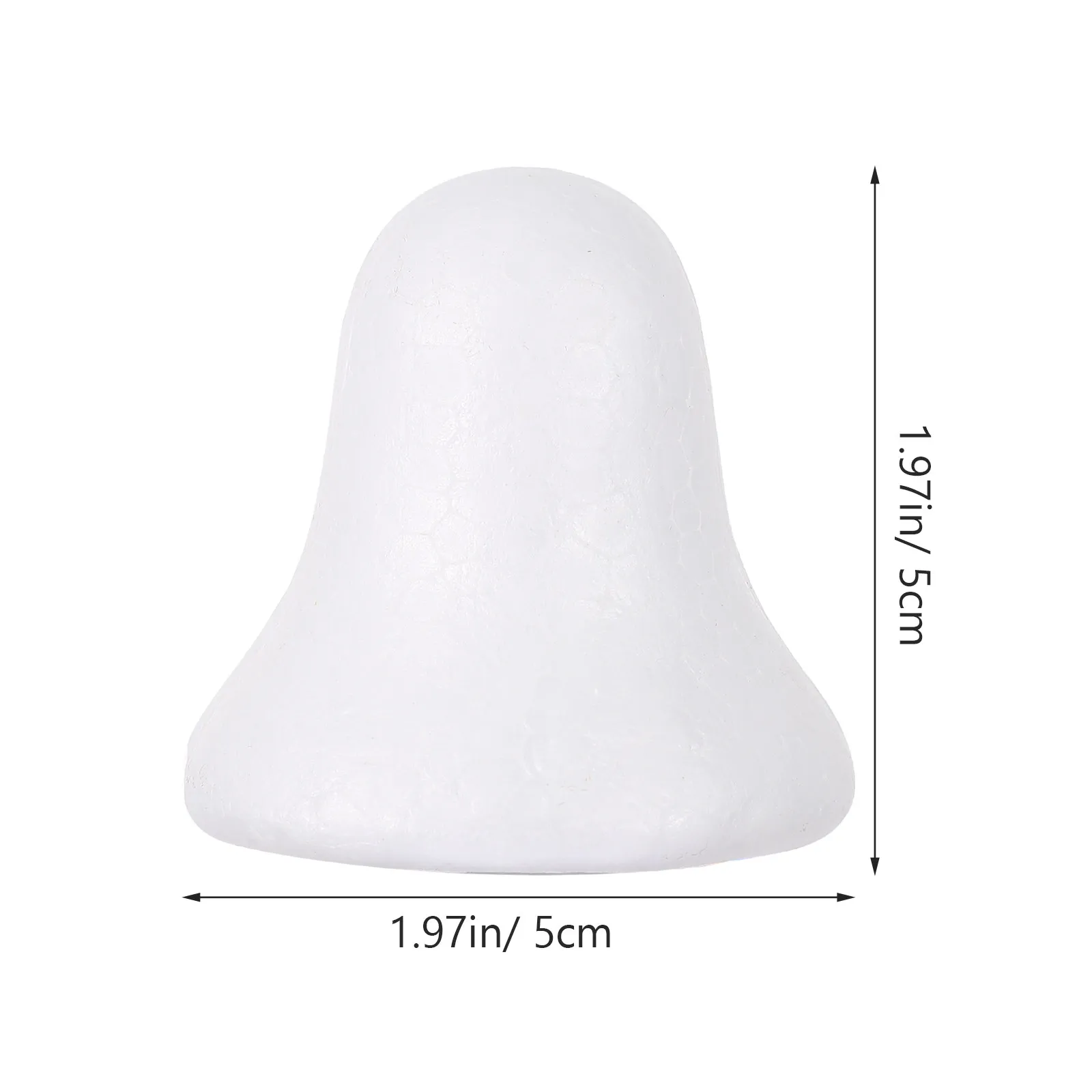 50Pcs Foam Jingle Bell Modelling Moulds DIY Craft Decoration Set Creative Christmas Ornament Making Supplies for Painting