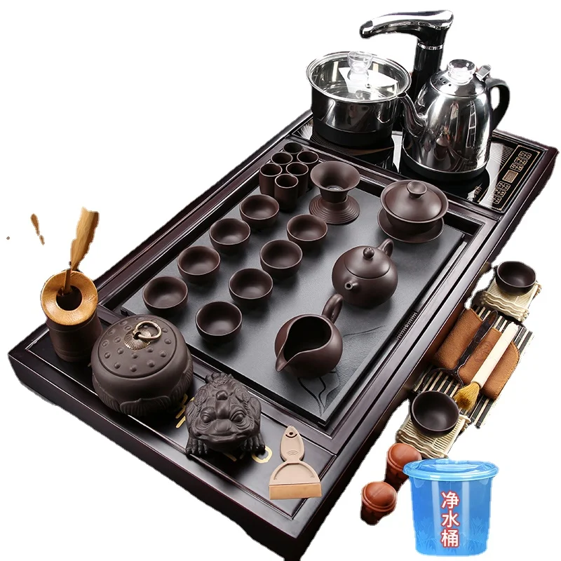 Tea Making Teaware Set Fully Automatic Integrated Living Room Tea Tray Full Set Kung Fu Tea Cup Teapot Tea Ceremony Tea Table