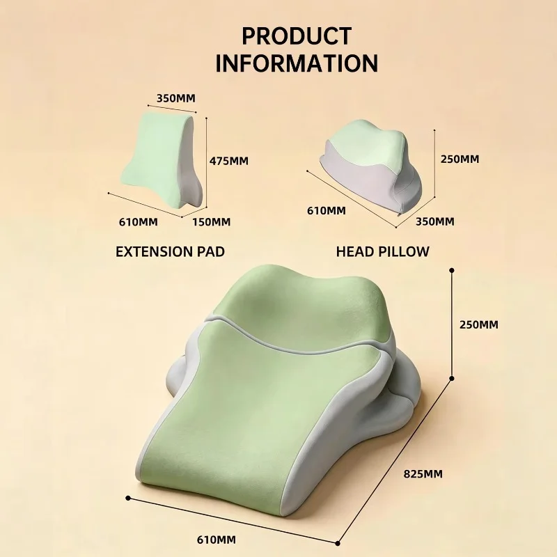 Neck brace and body support pad set with memory sponge antibacterial function