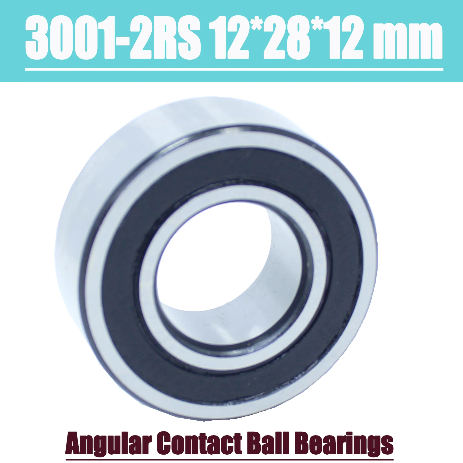 

3001-2RS подшипник 12*28*12 мм (1 шт.) 3001 2RS двухрядные герметичные 3001 RS Угловые контактные шариковые подшипники