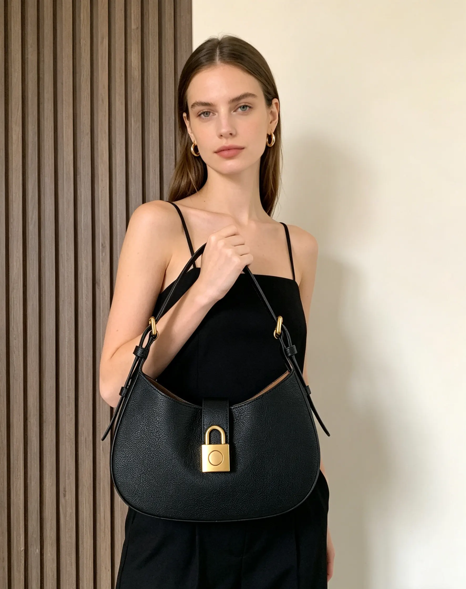 Black Shoulder Bag 2026 Women's Business Office Handbag Elegant Gift