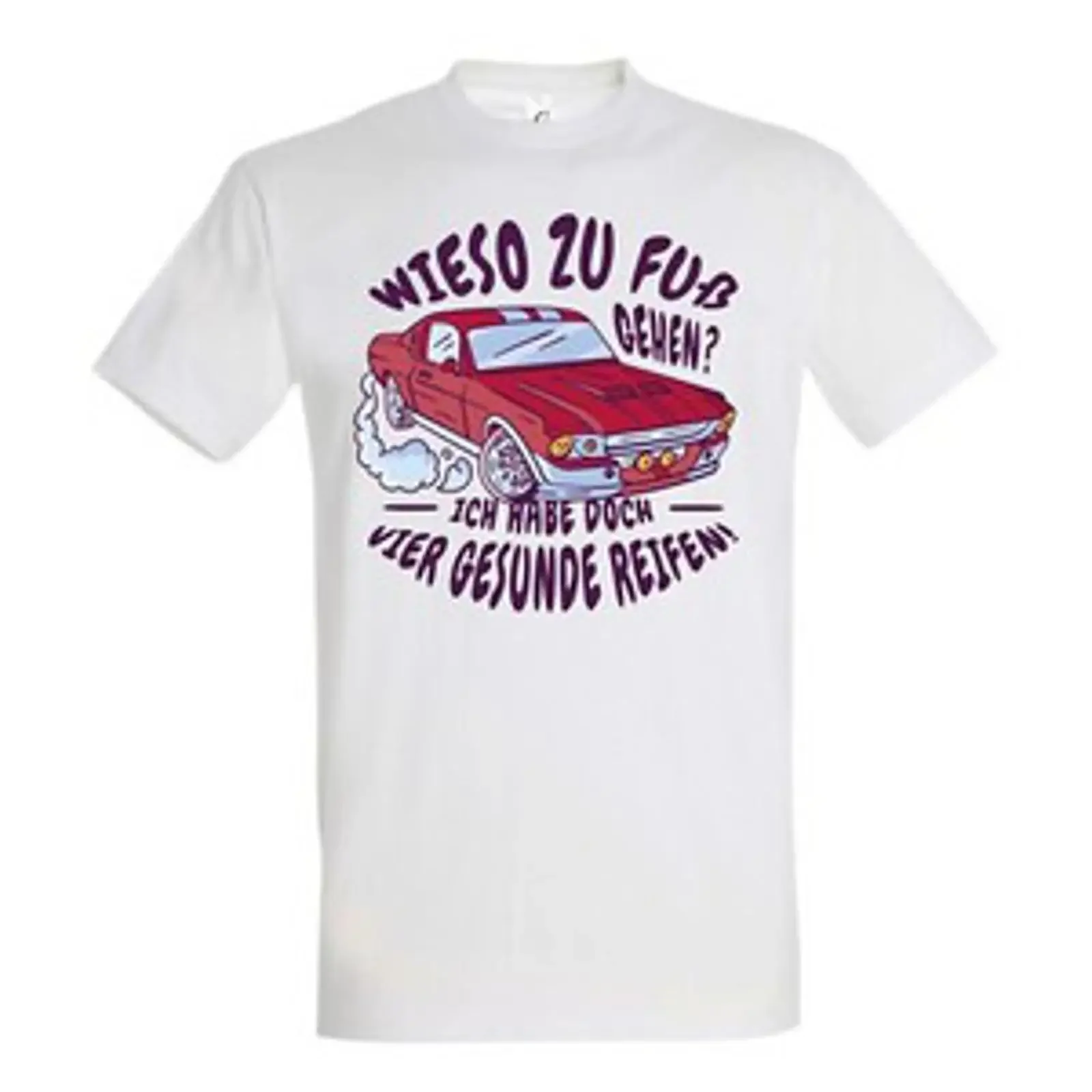 Youth Designz Herren T-Shirt mit Aufschrift „Healthy Reifen Fun Biker Ride Roll“ im Vintage-Look, leicht gewaschen, Designerkleidung
