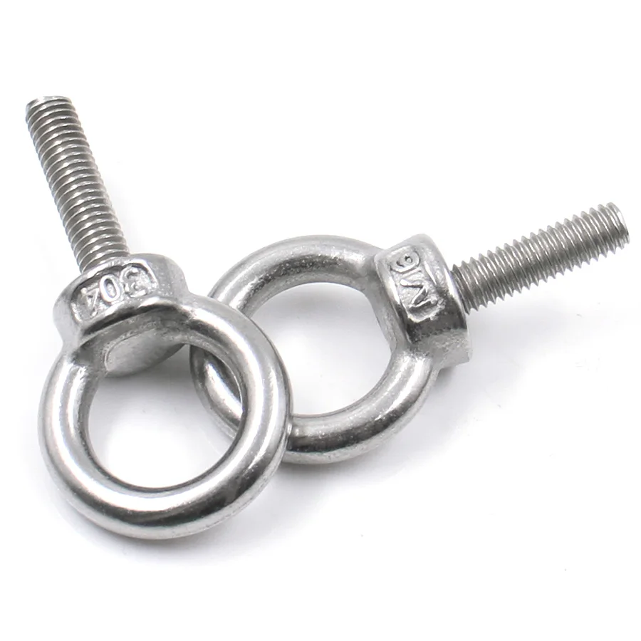 1pc M3 M4 M5 M6 M8 M10 M12 M14 M16 M18 M20 304 Stainless Steel Eye Screws Extended Lifting Bolt with Handle and Ring Nut