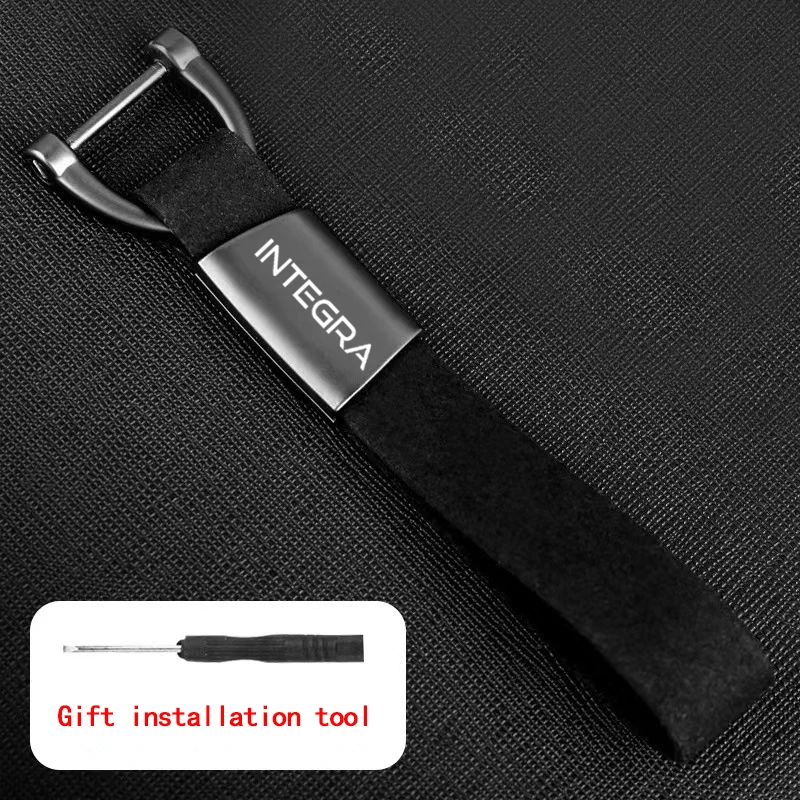 For Honda Integra 700 750 S 750D DCT NC750 NC750D Accessories Custom LOGO Motorcycle Keyring Zinc Alloy Suede Leather Keychain