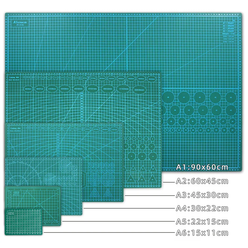 A1-A6 Cutting Pad Large Handmade Set Desktop Rigid Graphic Cutting Paper Soft Desk Pad Double-sided Carving DIY Special Pad