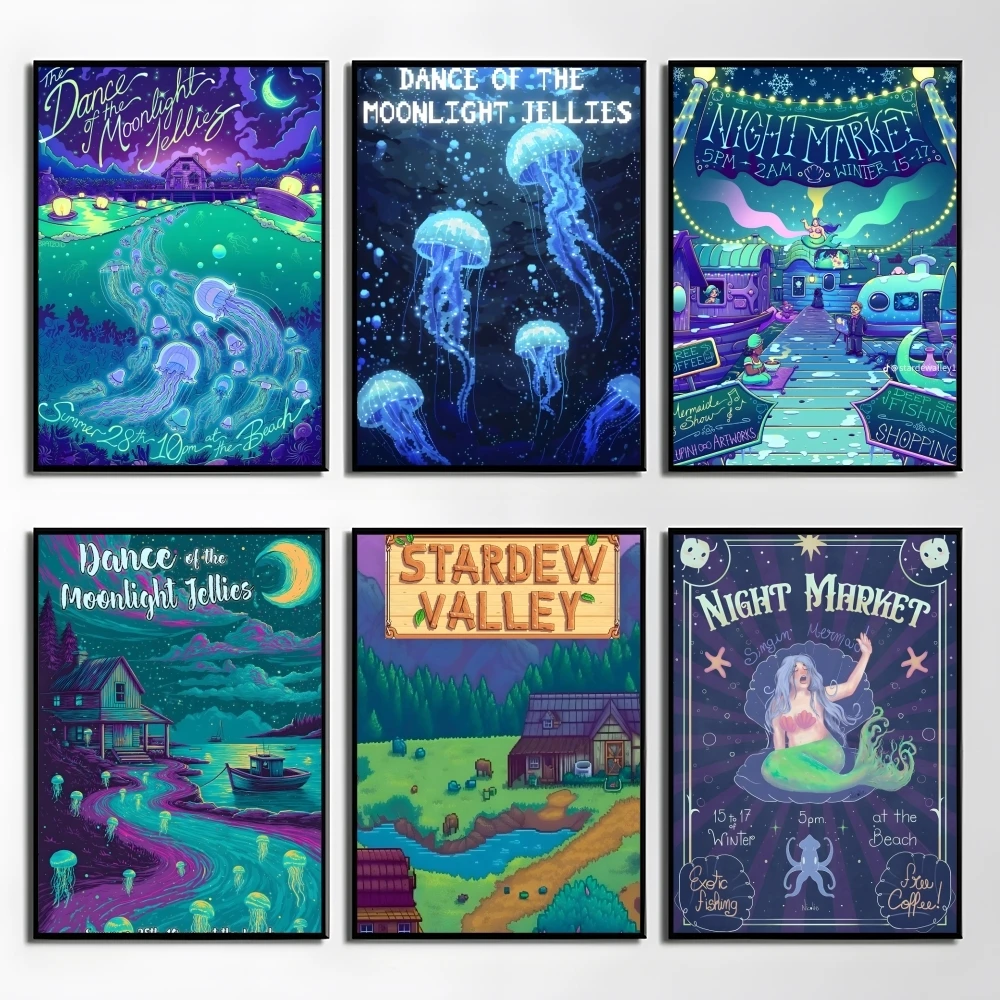 

Video Game S-stardew Valley Poster Elegant And Affordable Wall Art Stickers For Dormitory Living Room And Bedroom Spaces