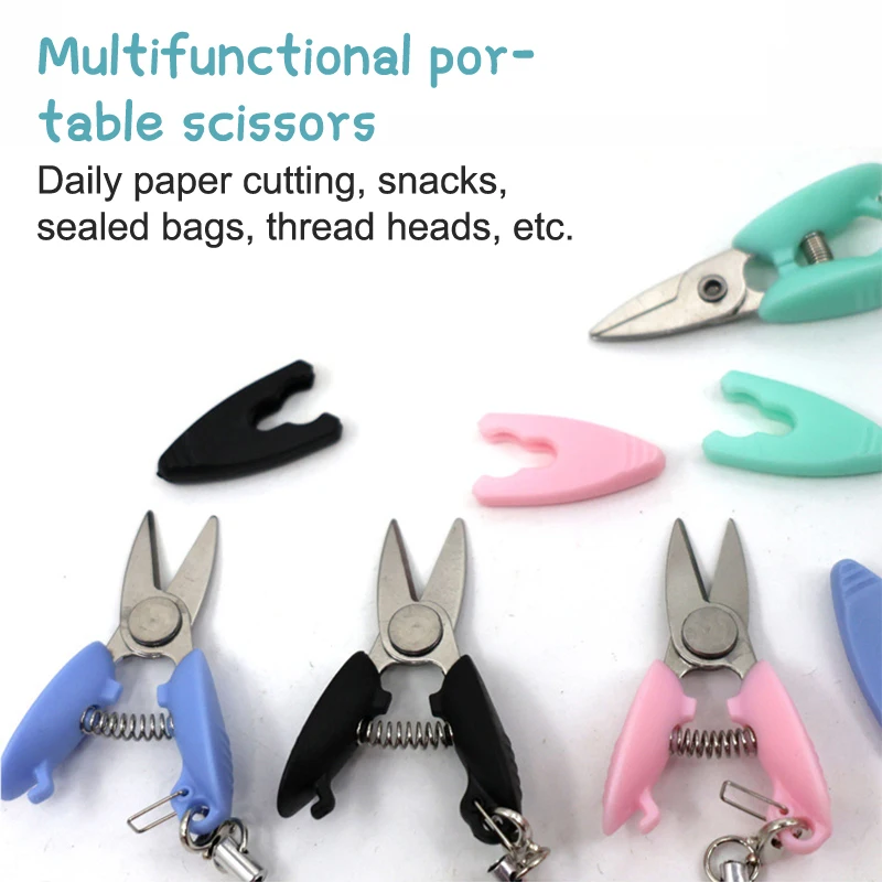 مقص الجيب الصغير؛ مثالية للحرف اليدوية والتطريز؛ أداة تشذيب خيط الفولاذ المقاوم للصدأ؛ تصميم محمول