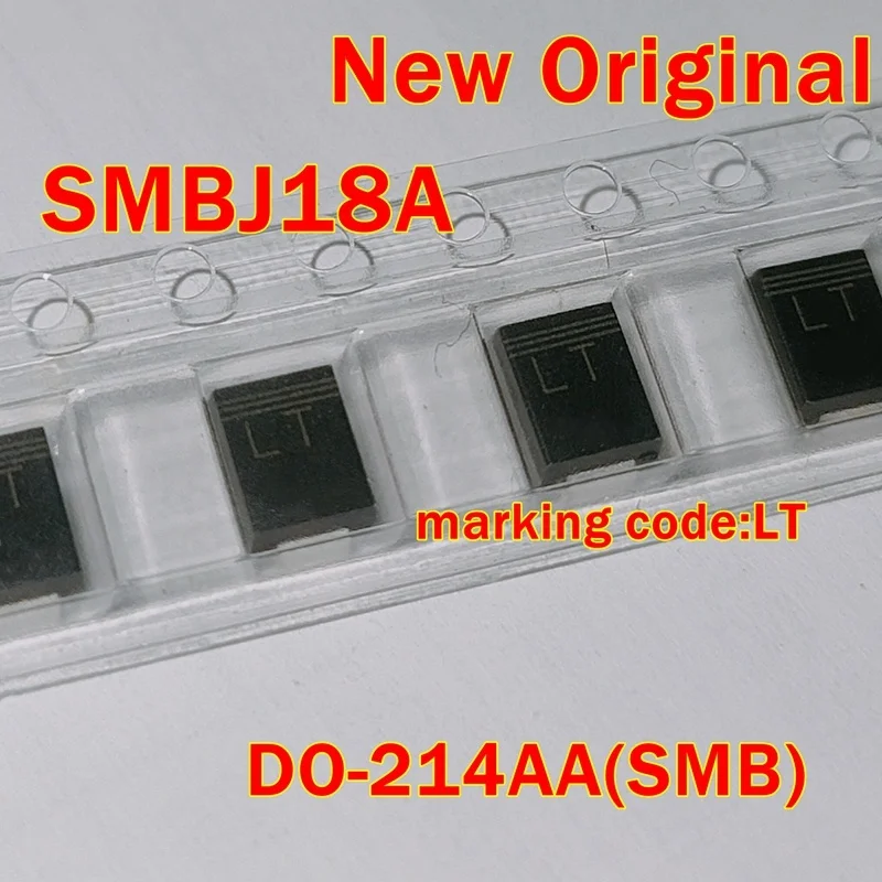1pcs to 100pcs SMBJ18A DO-214AA(SMB) marking code:LT New Original 600W SURFACE MOUNT TRANSIENT VOLTAGE SUPPRESSOR