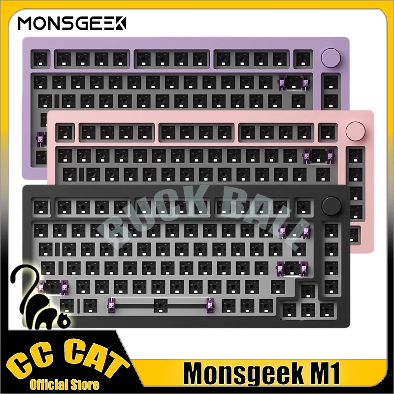 

Monsgeek M1 Mechanical Keyboards Kit Aluminum Alloy Wireless/Wired 3 Mode Gasket RGB Customizable Hot Swap Gaming Keyboards Gift