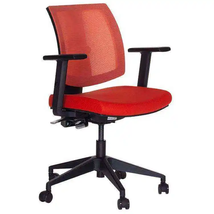 Custom Adjustable Ergonomic Mid Back Executive Visitor Office Mesh Chair With Armrest