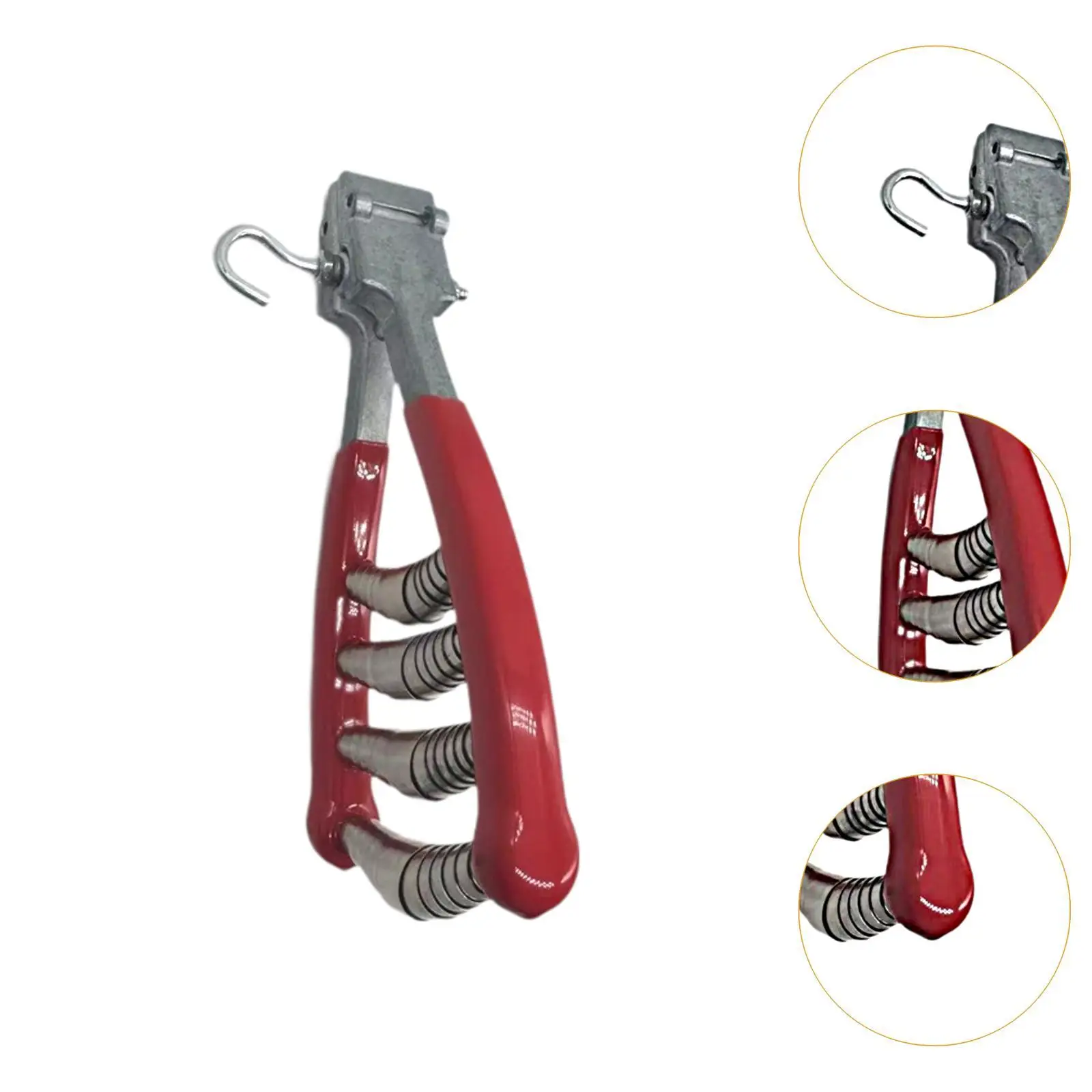 Wide Head Tennis Badminton Stringing Clamp Zinc Alloy Construction for Professional Racket Stringers