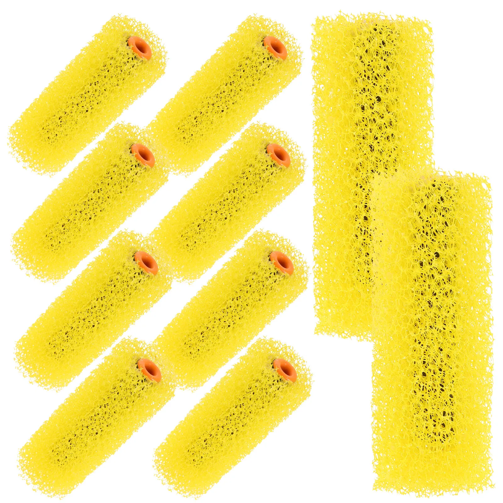 10Pcs Texture Paint Roller Sponge Brush Orange Peel Embossed Roller for Wall Art Painting Home Decor Drywall Finish - view 3