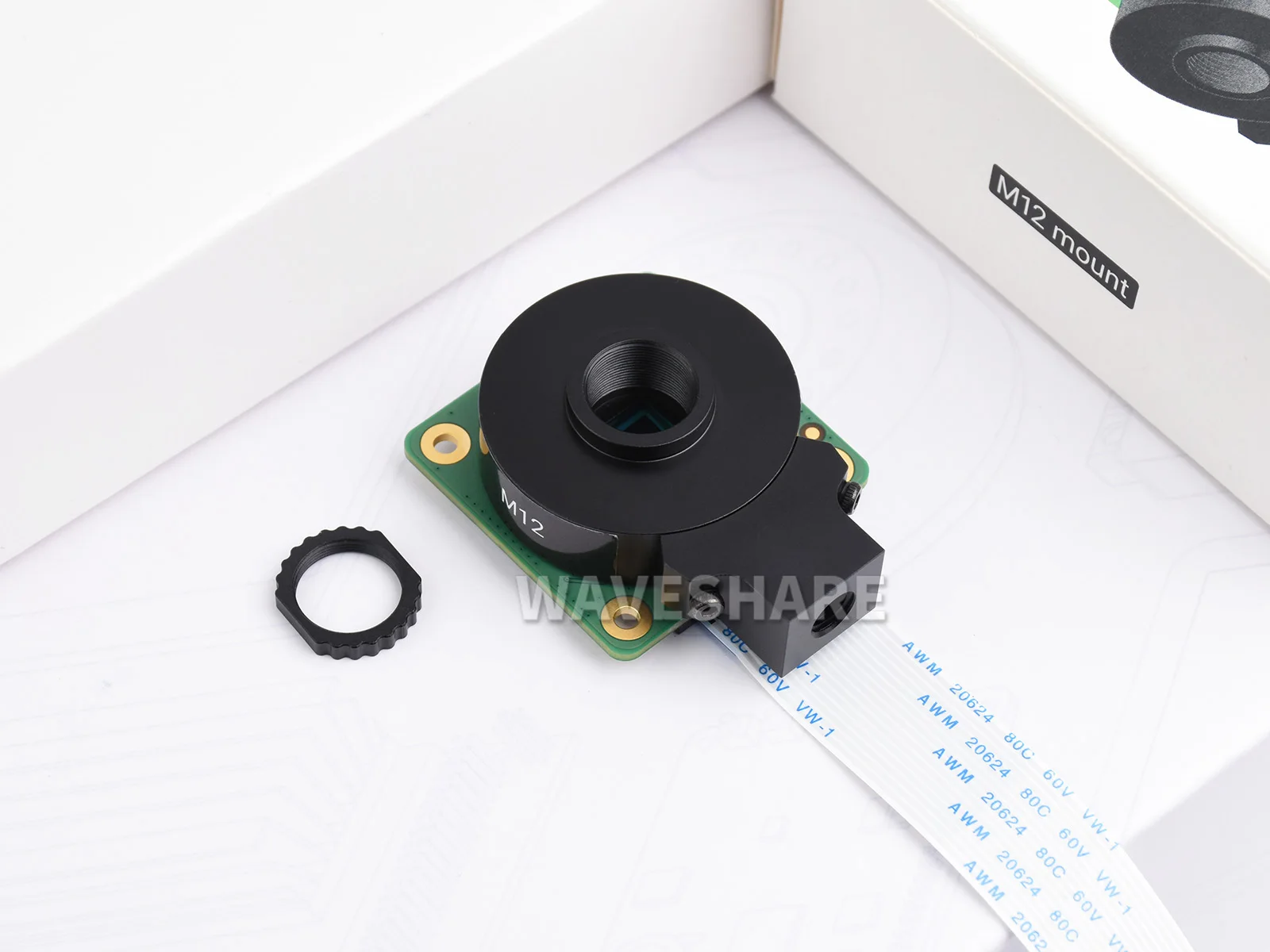 Soporte para cámara Raspberry Pi HQ M12 |   Sensor Sony IMX477 |   12,3 MP |   Soporte de lente M12 |   Rendimiento con poca luz |   Todos los modelos Pi