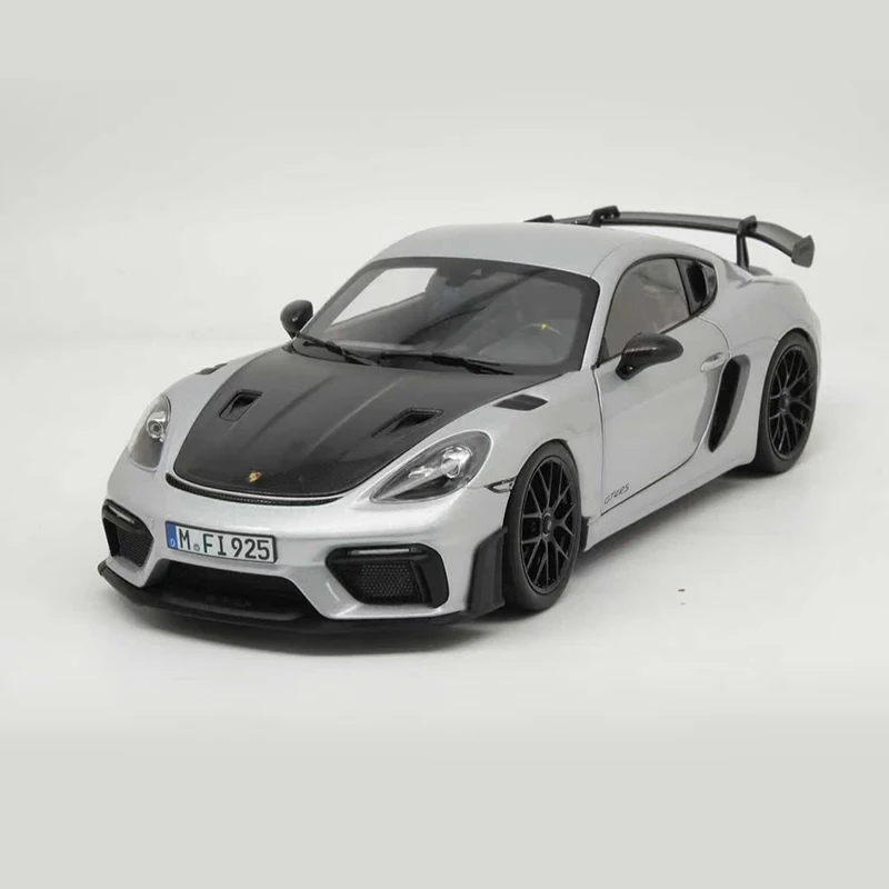 

Литая под давлением модель NOREV, масштаб 1/18, 2023, Porsche Cayman GT4 RS, металлический автомобиль, модель спортивного автомобиля для друга, коллекция статических дисплеев