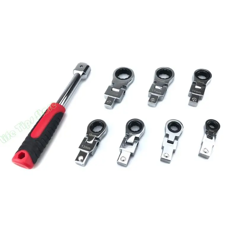 

G5AB Rotatable 180 °Removable Flexible Torque Spanner Ratchet Wrench Shaking Spanner