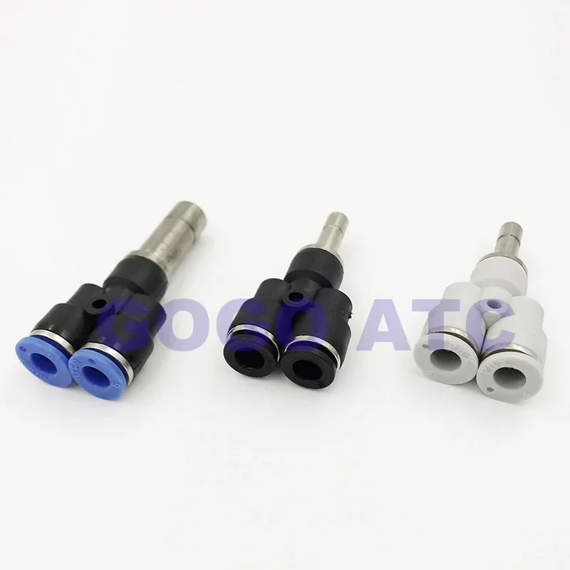 GOGO 10pcs a Lot High Quality Pneumatic Joint PYJ 4mm/6mm/8mm/10mm/12mm High End Y Type Rod Pneumatic Quick Joint
