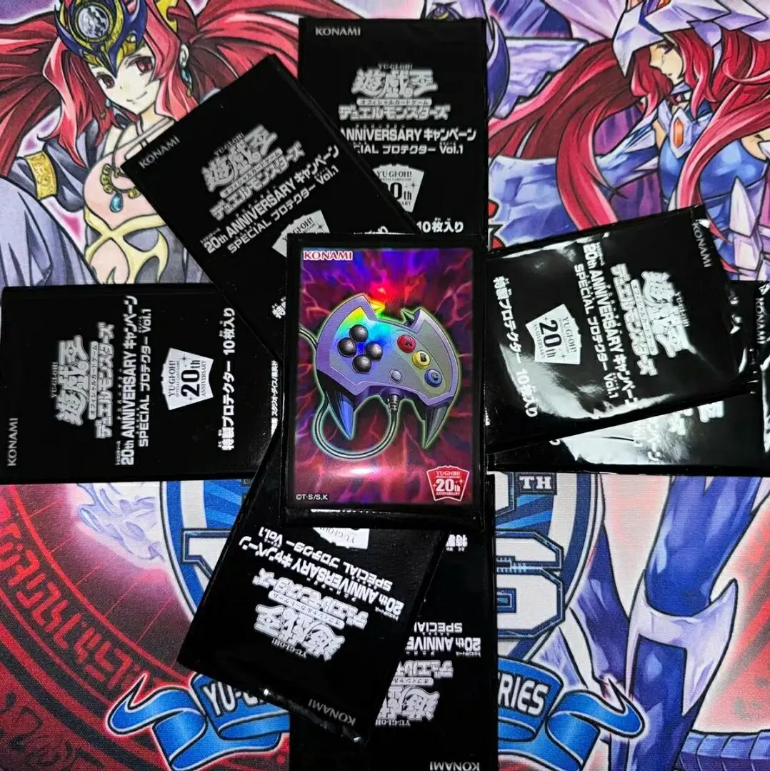 

10Pcs Yugioh KONAMI Duel Monsters 20th ANNIVERSARY Enemy Controller Official Collection Card Protector Sleeves