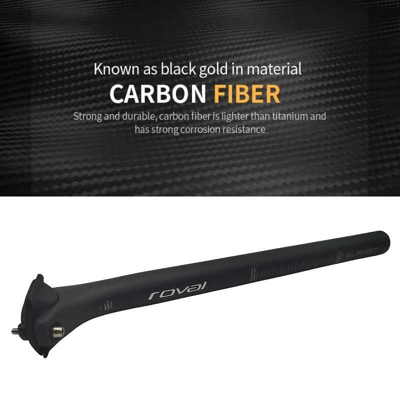 MTB Carbon Fiber Seat Post 27.2/30.8/31.6mm Mountain/Road Bike Seatpost balck Matte Bicycle Parts150g