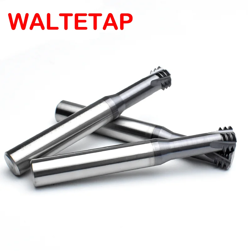 WALTETAP CNC Machine Solid Carbide Three Row Thread Milling M1 M1.6 M2 M3 M4 M5 M6 M8 M10 M12 M14 M18 Mill Mills Cutter