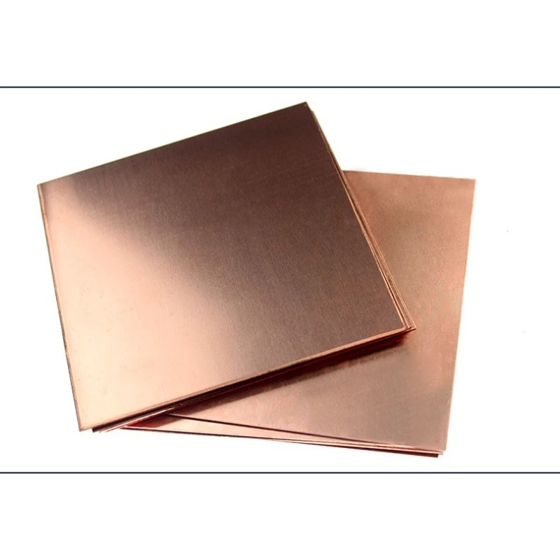 High purity purple copper plate T2 copper sheet with good electrical and thermal conductivity ( Thk. x W. x L. ) ( Unit: mm )