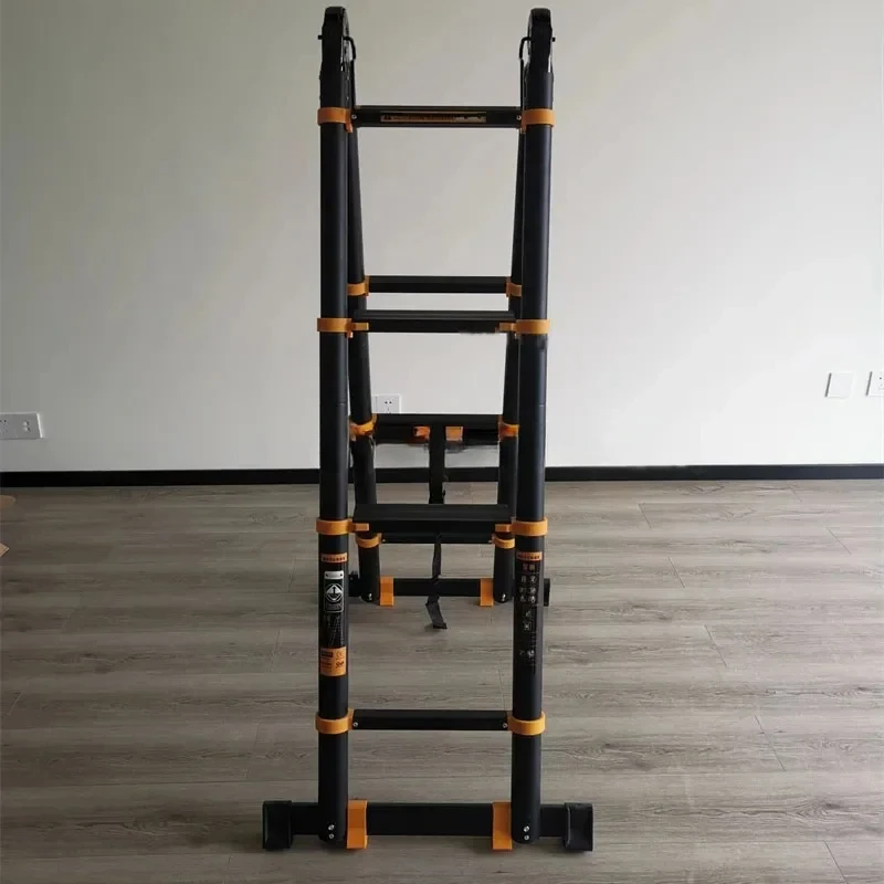 Modern Aluminum Alloy Telescopic Ladders for Home Furniture Portable Ladder Multifunction Folding Household Straight Ladders