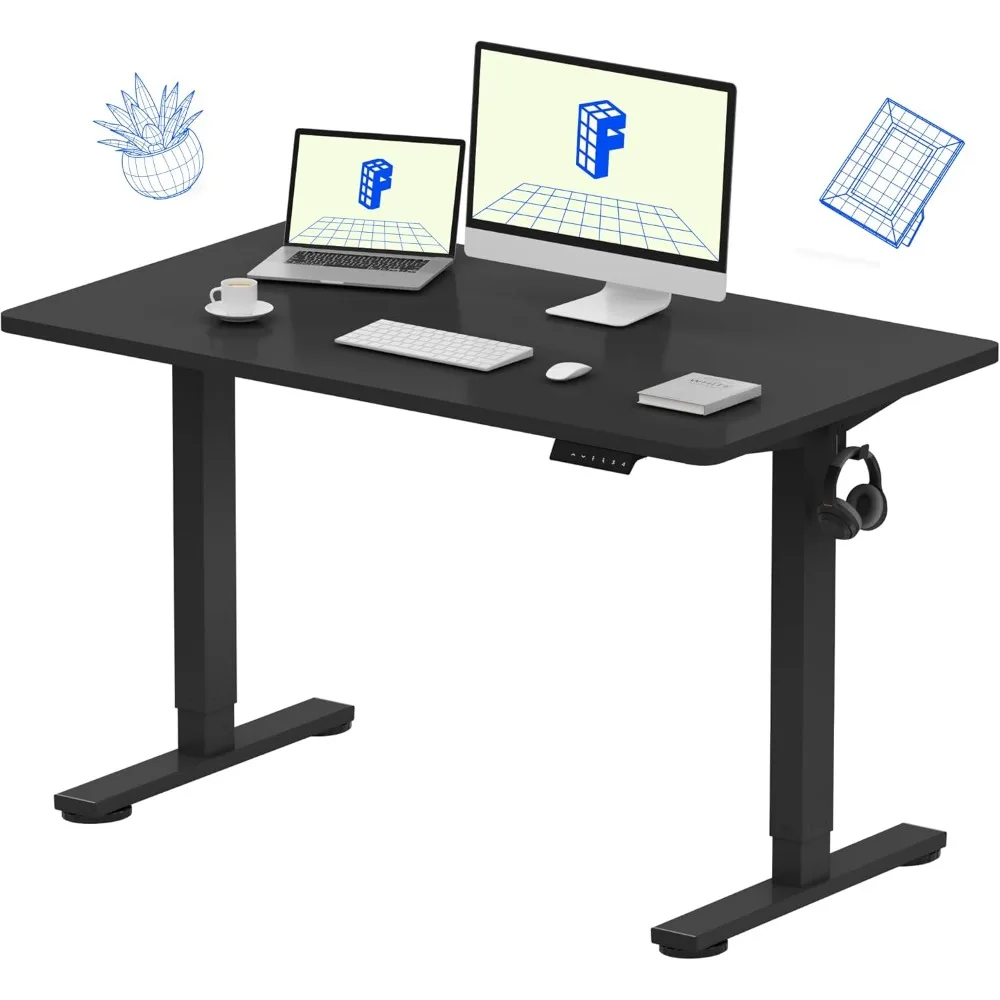 

Standing Desk, Whole-Piece Standing Desk 48 x 24 Inches Electric Height Adjustable Desk for Home Office with Frame&Table Top