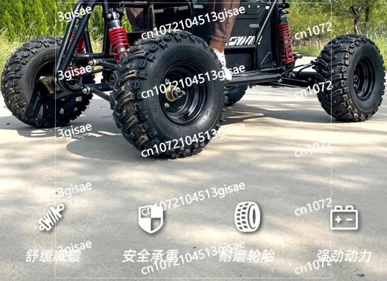 Four Wheel High-power Outdoor Fishing Equipment Truck, Electric Beach Bike Can Be Used for Off-road Karting