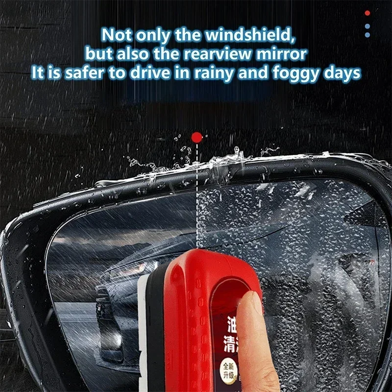 Car GlassCoating Oil Film Clean Brush  Powerful Windshield  Rearview Mirrors Cleaner Remove Dirt Car Glass Cleaning Brush