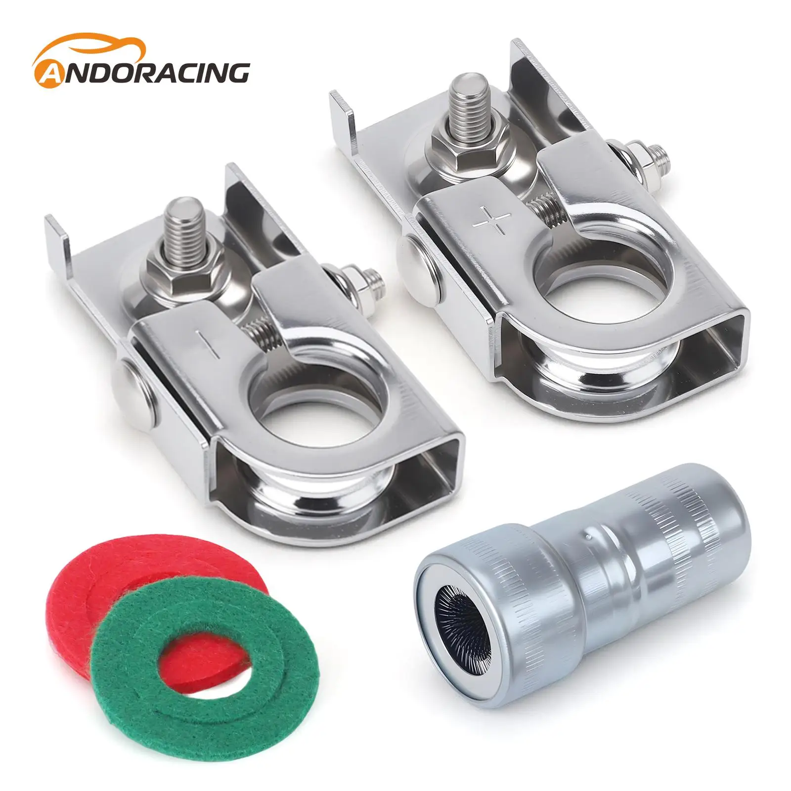 

Соединители клемм автомобильного аккумулятора OE 926-879 положительные отрицательные зажимы с очистителем клемм для Lincoln MKX MKZ Ford Fusion Taurus