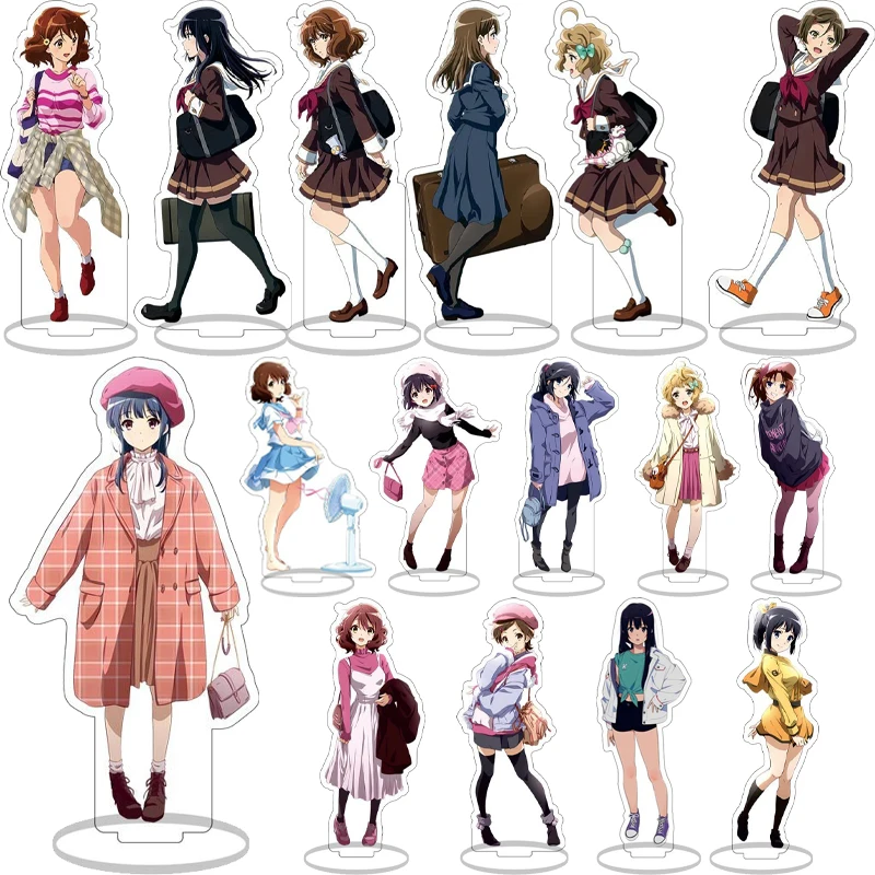 15 سنتيمتر Oumae Kumiko أنيمي Kawaii لطيف الاكريليك حامل نموذج المنزل الحلي الشكل الكرتون الفتيات عيد الميلاد الديكور المشجعين الهدايا اللعب