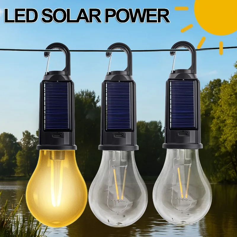 solar-led-lampada-de-acampamento-usb-c-recarregavel-lanterna-portatil-ao-ar-livre-tenda-luz-a-prova-dwaterproof-agua-gancho-portatil-para-pesca-churrasco-caminhadas