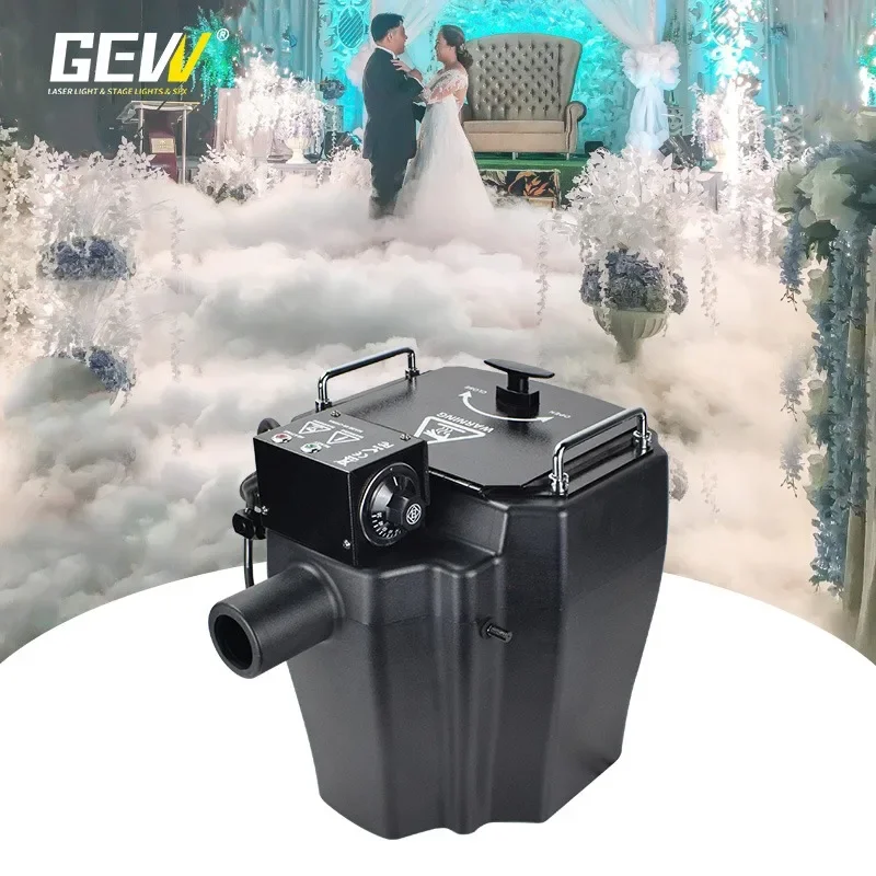 

GEVV Special Effect Cloud Smoke Low Lying Nimbus 3500W Dry Ice Fog Machine For Wedding Stage Party Events