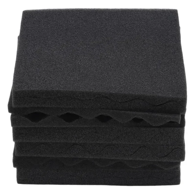 12pcs Studio Acoustic Foams Panels Sound Insulation Foam KTV Wedge Foam Tiles Wall Panels 25 * 25cm