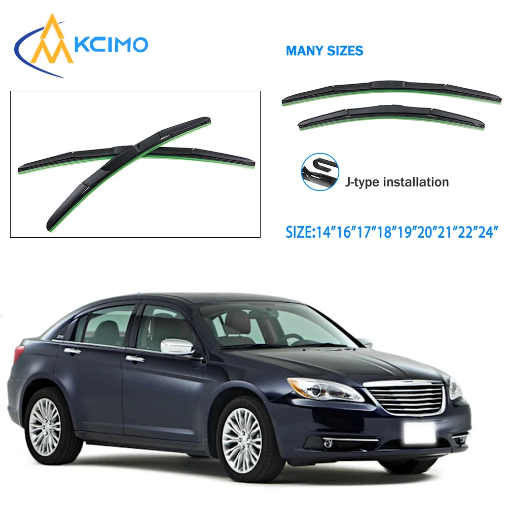 

Universal Car Wiper Blades U-type Soft Rubber Boneless Wiper Durable Reduce Noise Automotive Wiper 14"17" 18" 19" 20" 21" 22"