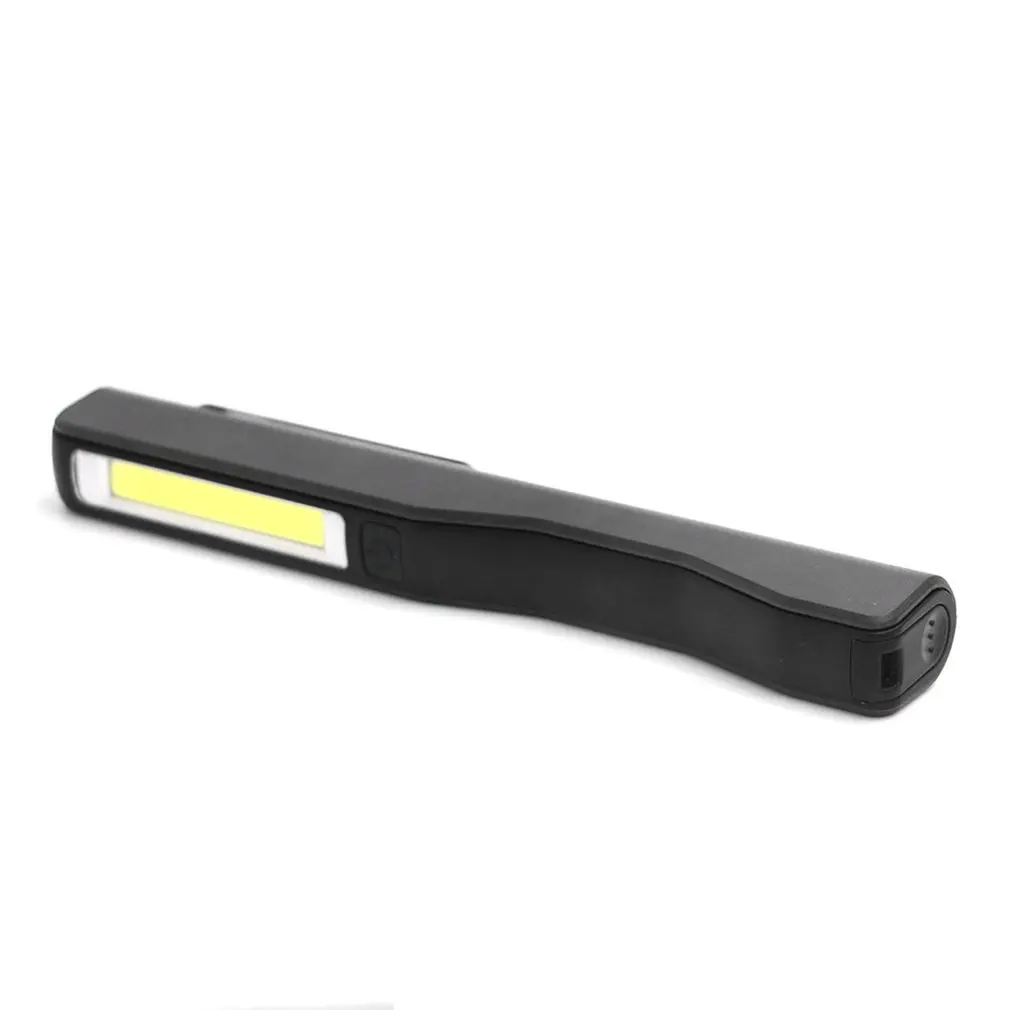 COB LED Flashlight Mini Pen Type Multifunction Torch Lights Magnetic Working Inspection Lamp USB Charging Pocket Light