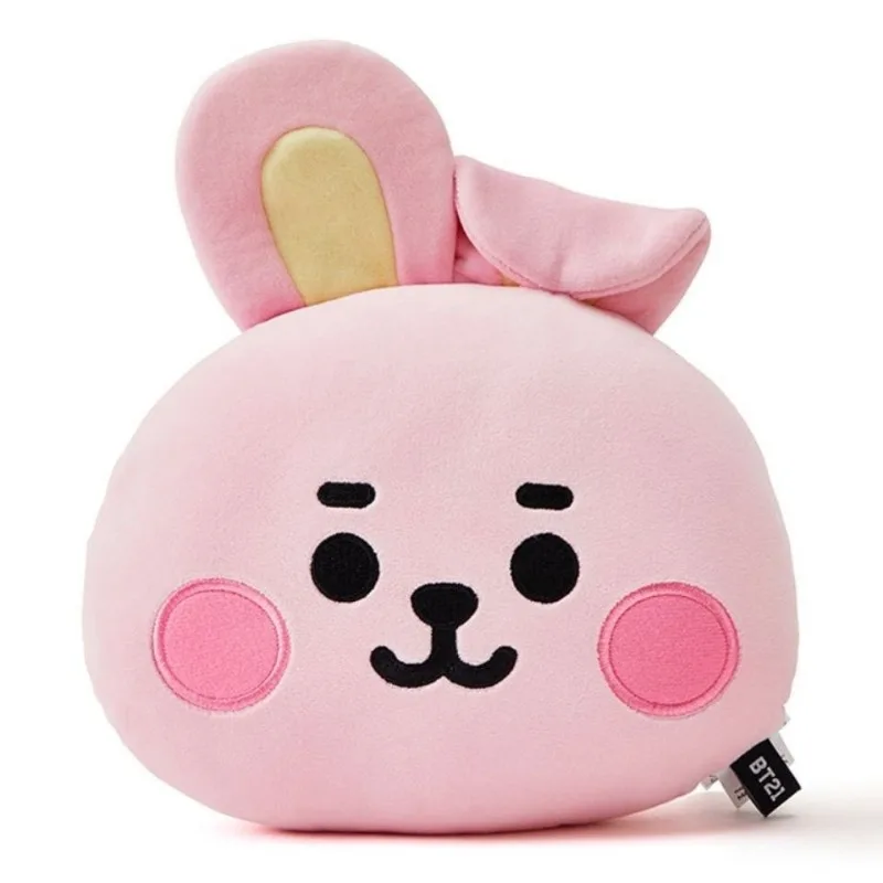 Almofada em Forma de Rosto BT21, Bonita e Criativa, Personalizada, Brinquedo de Apoio de Cabeça para Carro, Presente para Aniversário de Amigos