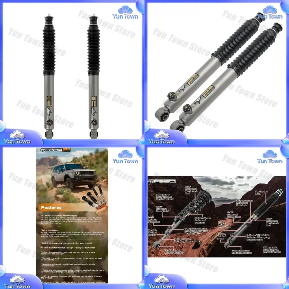 PA292430 for Toyota FJ Cruiser 2007 2008 2009 2010 2011 2012 2013 2014 rear lift kit 2 inch 3 inch adjustable shock absorber
