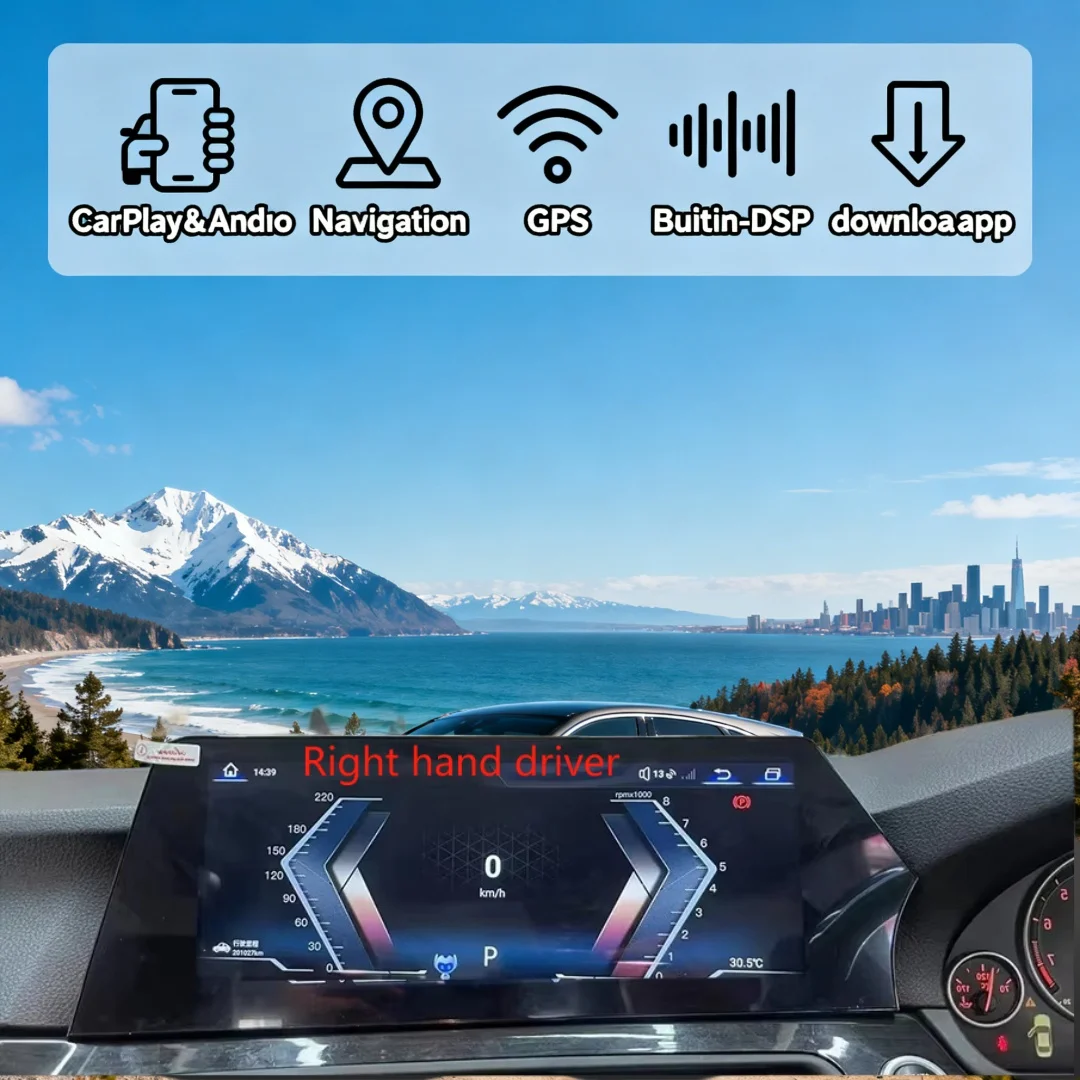

12.3inch For BMW 5 Series GT F10 2011-2017 RHD LHD Car Blade Screen Android Radio Multimedia Video Player Auto Wireless CarPlay