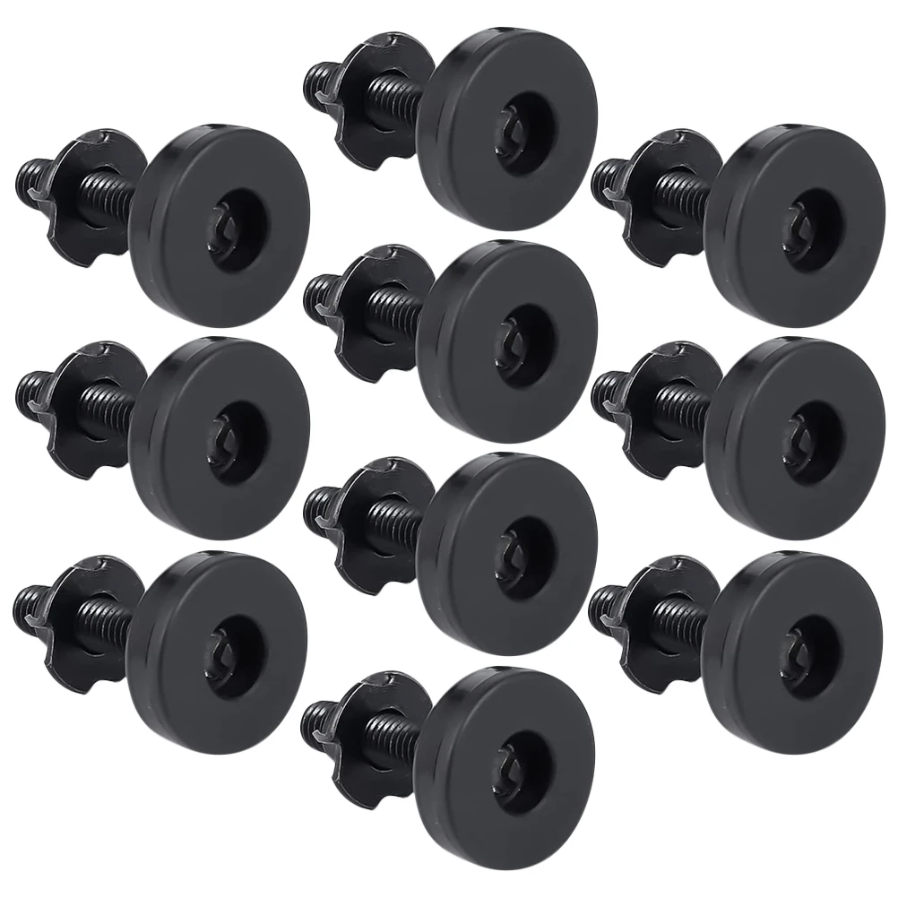 

10pcs Adjustable Leveling Screws Feet Black Table Height Raiser Leveling Screws Furniture Stabilizer Wide Application