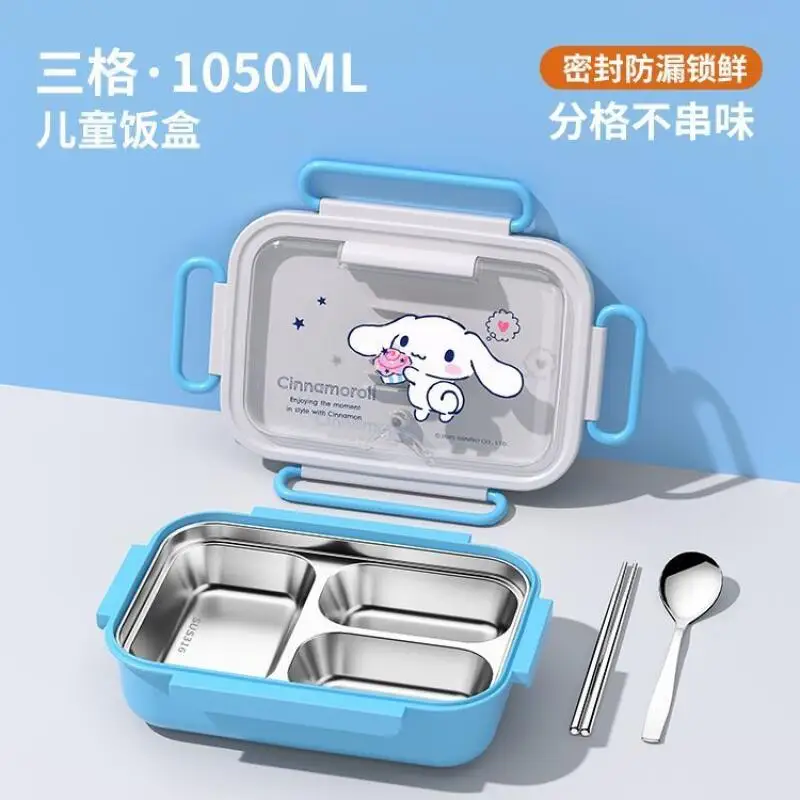 سانريو علب الاغذية مرحبا كيتي كورومي سينامورول معزول علب الاغذية أنيمي الكرتون طالب الطفل الحرم الجامعي داخلي في الهواء الطلق المحمولة