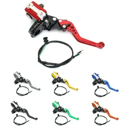 Moto Front Brake Clutch Master Cylinder Hydraulic Pump Lever 22mm for Honda Yamaha Suzuki Kawasaki Motocross