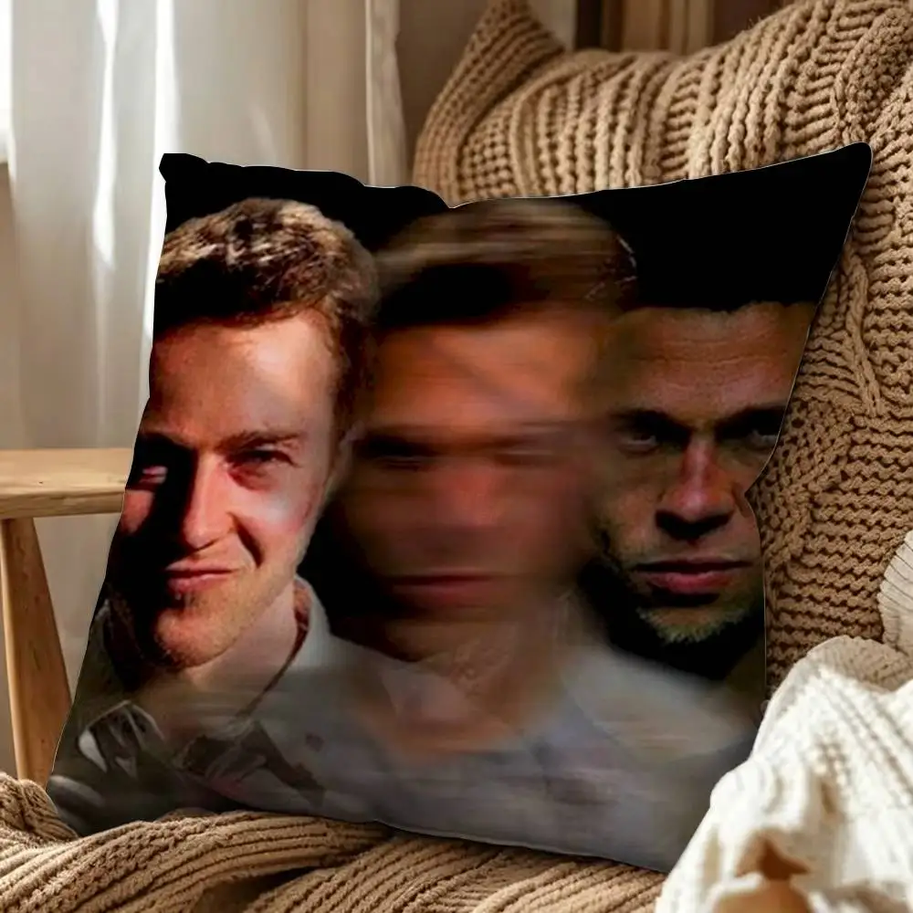 Movie Fight Club Square Pillow Case Multi Sizes For Car Home Bedroom Decor Custom Valentine Gifts