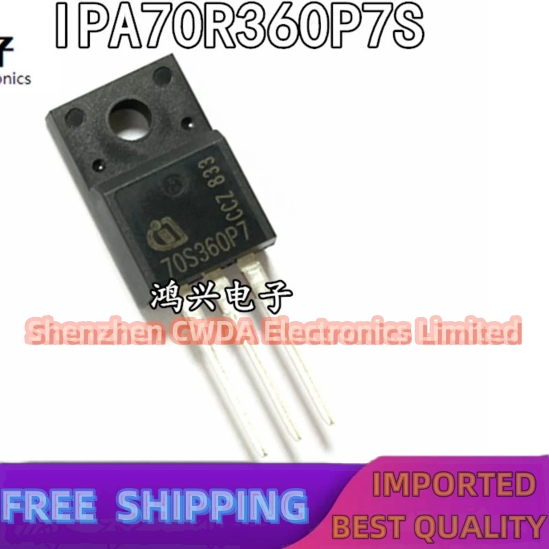 10PCS-20PCS   70S360P7 IPA70R360P7S  TO-220F  In Stock Can Be Purchased