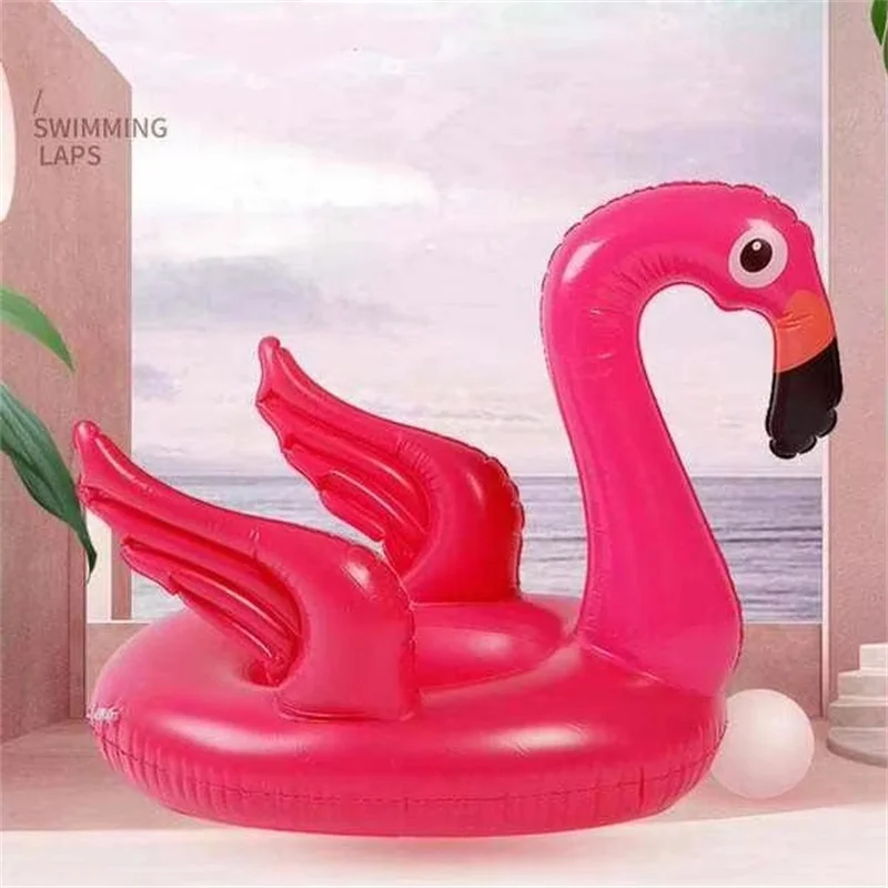 Flamingo inflável piscina brinquedos natação assento flutuante para o bebê verão brinquedos de água inflável anel de natação praia festa equipamentos de água