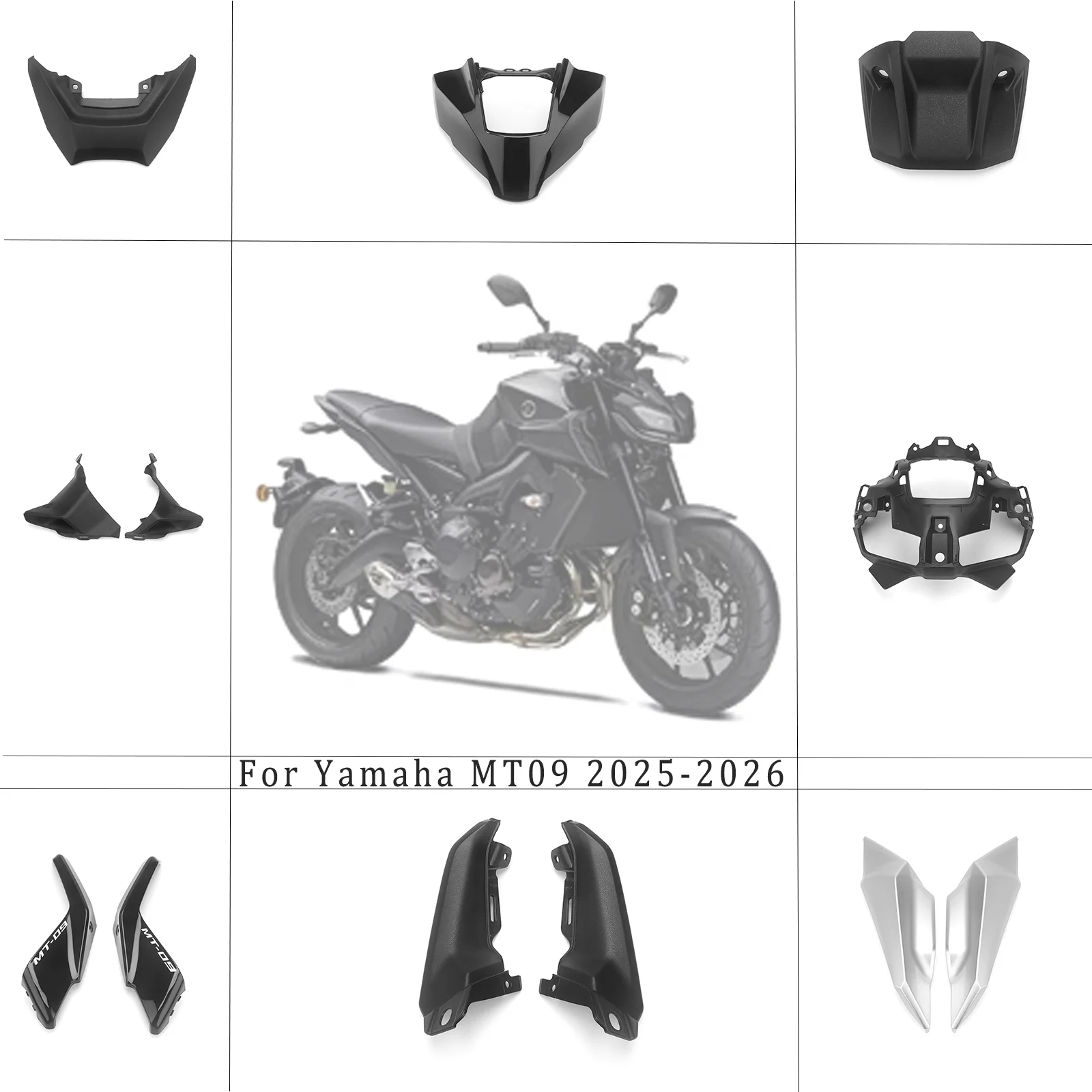 ABS-Spritzgussverkleidung für Yamaha 2025 2026 MT09 MT 09 FZ-09 FZ 09 MT-09 Street Bike Karosserie-Ersatzteile