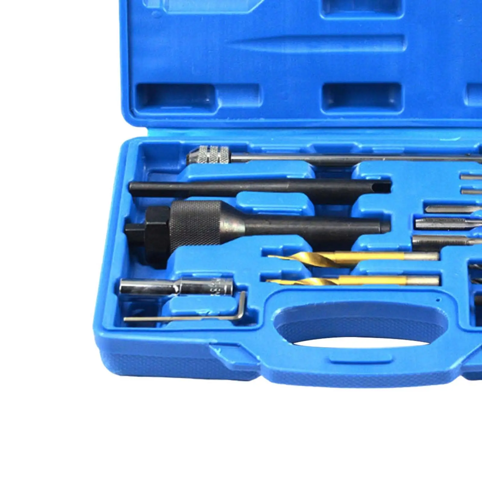 16x Glow Plug Extraction Kit Versatile Accessory Automobiles Repair Tool Professional M8/M10 Glow Plug Extractor Repair Tool