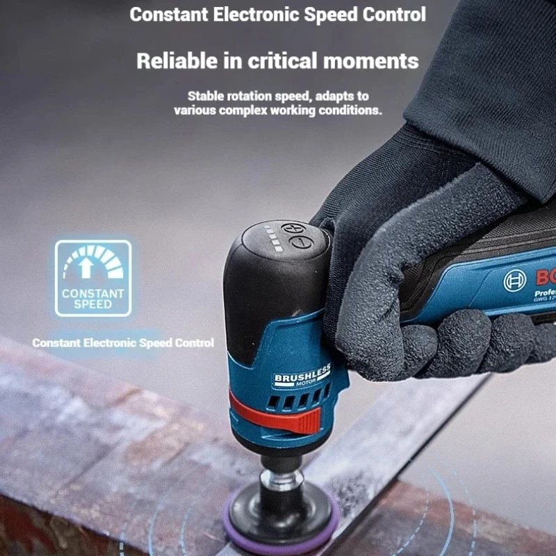 

Portable BOSCH GWG 12V-50 S Wireless Rotary Grinder Low Vibration Ergonomic Grip Jewelry Model Sanding Machine