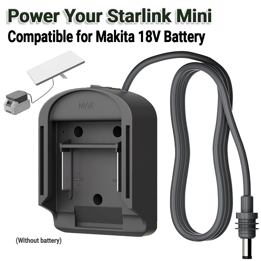 

Кабель-адаптер питания Starlink Mini для Makita 18V, преобразователь постоянного тока и выключатель управления для аксессуаров